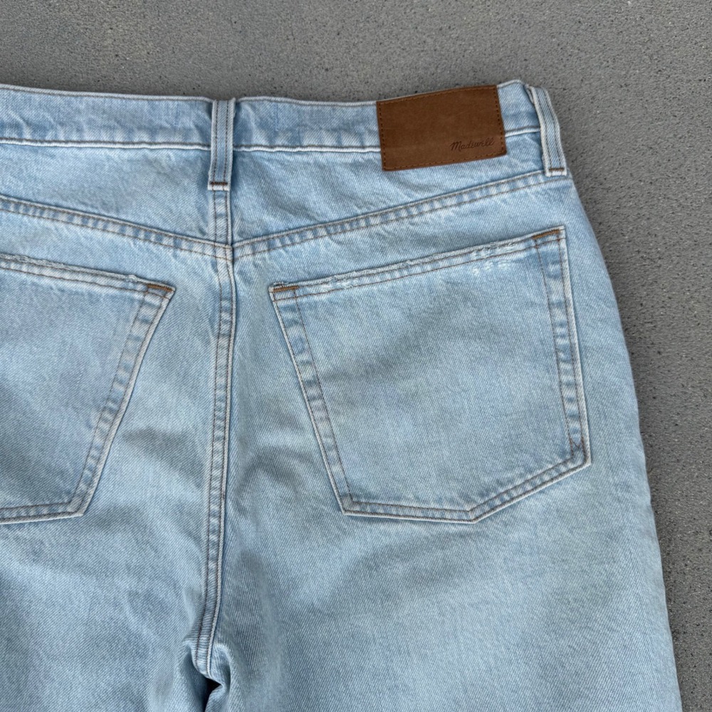 Madewell Mens Vintage Taper Leg Jeans Light Wash Distressed Blue 31x30
